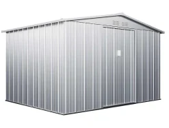 Abrigo De Jardim Em Aco Galvanizado Cinza De 7,82 M - Linus