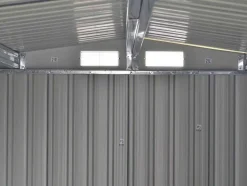 Abrigo De Jardim Em Aco Galvanizado Cinza 10,5 M - Lery