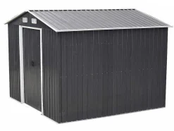 Abrigo De Jardim Em Aco Galvanizado Cinza 6,6 M - Manso