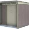 Abrigo De Jardim Em Aco Galvanizado Cinza Colmar - 5,5 M2
