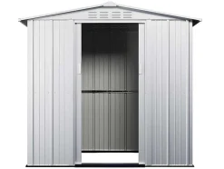 Abrigo De Jardim Em Aco Galvanizado Cinza De 2,36 M - Linus