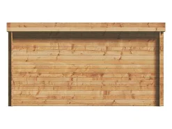 Abrigo De Jardim Madeira Tratada Em Autoclave Com Telhado Plano 13 M EsPéssura De 28 Mm - Coralio