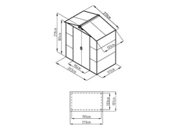Abrigo De Jardim Metal Aco Galvanizado Efeito Madeira Cinza 2,79 M - Adelmo