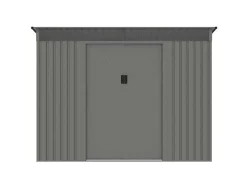 Abrigo De Jardim Metal Aco Galvanizado Cinzento 4,29 M - Folco