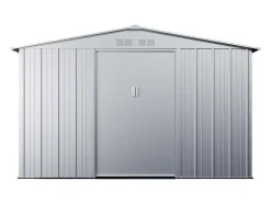 Abrigo De Jardim Metal Cinza Aco Galvanizaxdo 12,02 M - Linus