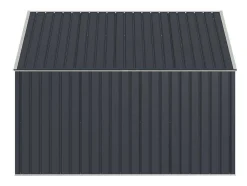 Abrigo Para Tres Caixotes Do Lixo Em Aco Galvanizado Cinzento Antracite, C237 X L101 X A131 Cm - Ilario
