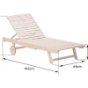 Acacia Dobravel Sunlounger Kanawa