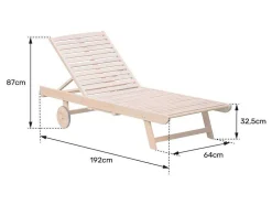 Acacia Dobravel Sunlounger Kanawa
