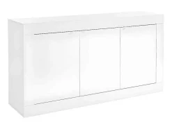 Aparador Com 3 Portas Disponivel Em Branco Lacado - Comete