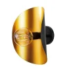 Aplique De Parede Em Metal C. 13 X L. 17 X A. 30 Cm, Dourado E Preto - Helios