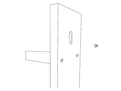 Aplique Em Metal De C. 22 X A. 75 Cm Cor Preto E Dourado - Sangarius