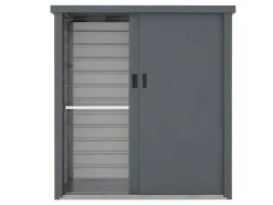 Armário De Arrumação De Jardim Em Aco Galvanizado Cinza De 1,31 M E C125 X L80 X A131 Cm - Reivax
