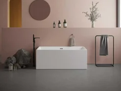 Baneira SemiClássica Retangular 248 L 170X80X58 Cm Branca Acrilica - Pikaia