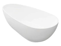 Banheira Clássica Assimetrica Com Solid Surface De 268 L Dimensoes 172 X 83 X 53 Cm Cor Branca - Fenice