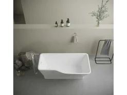 Banheira Clássica Assimetrica 265 L, 170 X 80 X 58 Cm, Acrilico Branco - Scriba