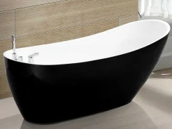 Banheira Clássica Natalia - 1 Lugar - 220L - 150*75*70Cm - Preta