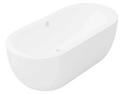 Banheira Clássica Oval 200 L, 170 X 80 X 58 Cm Cor Branca Em Acrilico - Neptuna