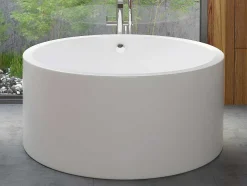 Banheira Clássica Redonda 165 L 130 X 130 X 58 Cm Branco Acrilico - Laguno