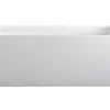 Banheira Clássica Retangular De 280 L Dimensoes 170 X 75 X 60 Cm Cor Branco Em Acrilico - Aspius