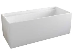 Banheira Clássica Retangular De 280 L Dimensoes 170 X 75 X 60 Cm Cor Branco Em Acrilico - Aspius