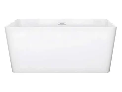 Banheira Clássica Retangular De 197 L Dimensoes 130 X 70 X 55 Cm Cor Branco Em Acrilico - Spicara