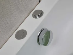 Banheira De Canto De Hidromassagem Com Sistema De Cascata Aglena - 2 Lugares - 350 L - 150*150*60 Cm