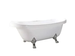 Banheira De Ilha Vintage 170 X 80 Cm Com Pés Prateados - Marigold