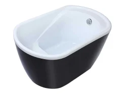 Banheira Oval Piccola - 1 Lugar - 240 L - 120*75*A65 Cm - Preta