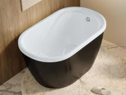 Banheira Oval Piccola - 1 Lugar - 240 L - 120*75*A65 Cm - Preta
