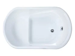 Banheira Oval Piccola - 1 Lugar - 240 L - 120*75*A65 Cm - Preta