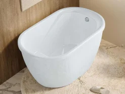 Banheira Oval Piccola - 1 Lugar - 240 L - 120*75*A65 Cm - Branca