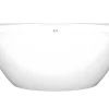 Banheira Semi-Clássica Oval De 197 L Dimensoes 151 X 94 X 60 Cm Cor Branco Em Acrilico - Pagrus