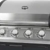 Barbecue A Gas Com 4 Bicos E 1 Fogao Lateral 143X54X115 Cm - Smoky