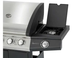 Barbecue A Gas Com 4 Bicos E 1 Fogao Lateral 143X54X115 Cm - Smoky