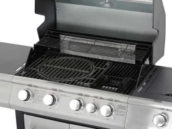 Barbecue A Gas Com 4 Bicos, 1 Fogao Lateral E 1 Assador 148X56X121 Cm - Roasty