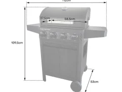 Barbecue A Gas Izalco - 4 Queimadores 10Kw
