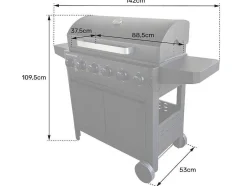 Barbecue A Gas Izalco - 6 Queimadores 15Kw
