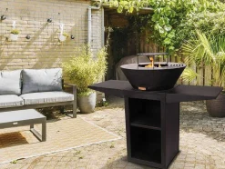 Barbecue Avec Plaque Ronde, Grill Et Support