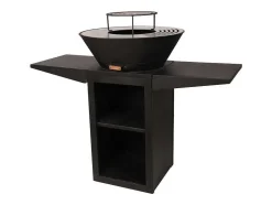Barbecue Avec Plaque Ronde, Grill Et Support
