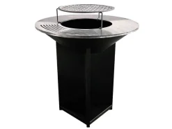 Barbecue Brasero Avec Plaque D'Acier De 100 Cm
