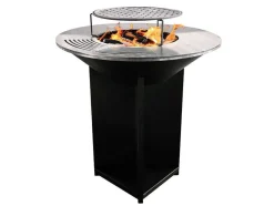 Barbecue Brasero Avec Plaque D'Acier De 100 Cm