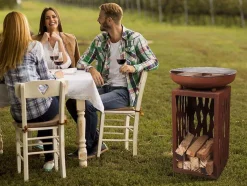 Barbecue Design Elegant Avec Grill Chrome