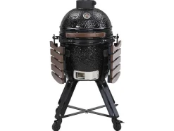 Barbecue Kamado A Carvao Em Ceramica E Bambu 45 X 63 X 105 Cm - Izaki