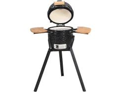 Barbecue Kamado A Carvao Em Ceramica E Bambu 32 X 52 X 94 Cm - Eriko