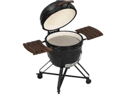 Barbecue Kamado A Carvao Em Ceramica E Bambu 67 X 85 X 120 Cm - Ayumi