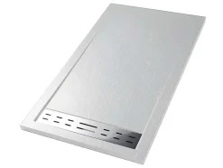 Base De Chuveiro Com Sifao Incluido De 160X90X4 Cm Em Resina Cor Branco - Lyros