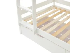 Beliche Cabana De 2 X 90 X 190 Cm Com 2 Gavetas Em Pinho Cor Branco - Chori