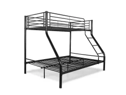Beliche Duplo Metalico Para 3 Péssoas, 200X145X96Cm Cor Preta