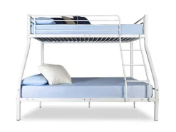 Beliche Duplo Metalico Para 3 Péssoas, 200X145X96Cm, Branco
