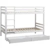 Beliche Para Crianças 190X90Cm Branco Com Gavetas Amber